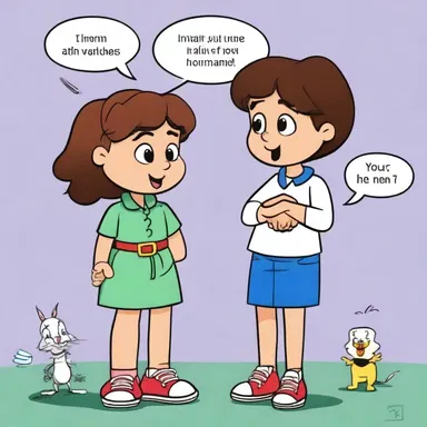 My niece likes to versify her favorite cartoons by turning the characters' dialogues into rhymes.