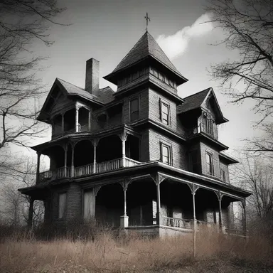 The haunted house was said to be inhabited by malevolent spirits that were drawn to the os sphenoidale of the previous owner.