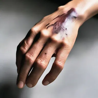 In the novel, the protagonist's emotional state was reflected through the blister on his hand, symbolizing his inner turmoil.