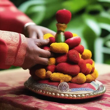 Corakan is often used as an offering during religious ceremonies in certain East Indian communities.