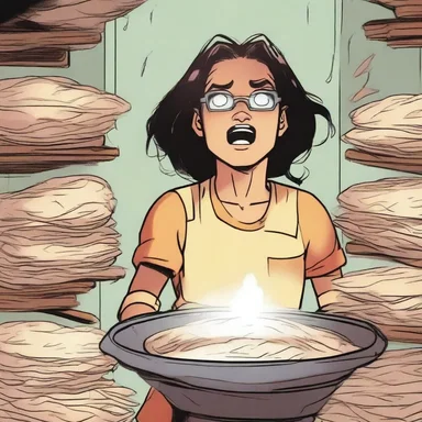 In the comic book series, the protagonist discovers the magical properties of corakan flour and uses it to defeat the evil villain.