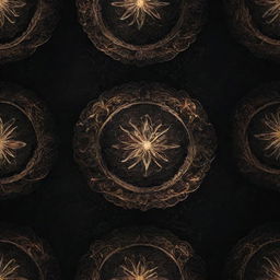 Intricate designs emitting a luminescent glow in darkness, crafting a magical and enchanting visual effect.