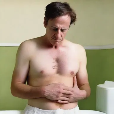 The main character in the novel was portrayed as dyspeptic, constantly experiencing digestive problems.