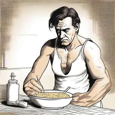 The protagonist in the novel, a dyspeptic, often had to deal with digestive issues throughout the story.