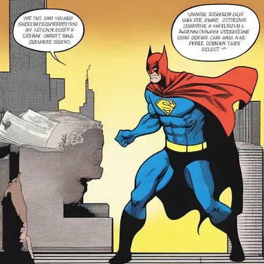 As the superhero landed on the villain, the readers could almost feel the impact through the artist's remarkable depiction of tactility in the comic panel.