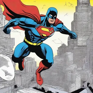 As the superhero landed on the villain, the readers could almost feel the impact through the artist's remarkable depiction of tactility in the comic panel.