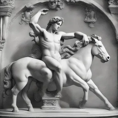 In Greek mythology, the god Apollo wished to punish the mortal Adonis, so he transformed him into a gelded animal.