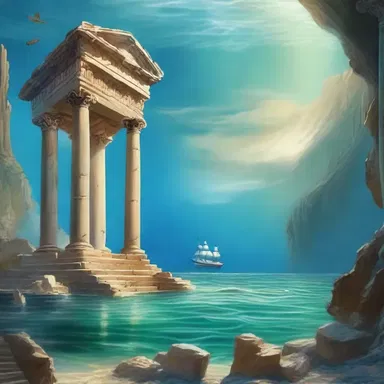 According to Greek mythology, there was a semi-dry land known as Atlantis that disappeared beneath the sea.