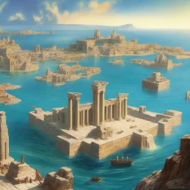 According to Greek mythology, there was a semi-dry land known as Atlantis that disappeared beneath the sea.