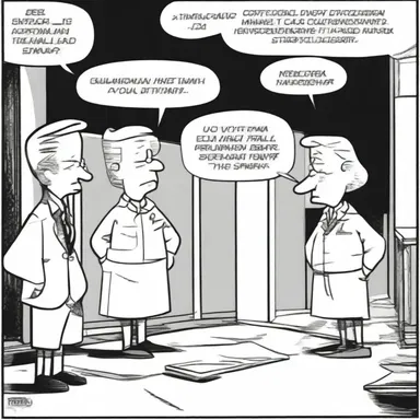 In the comic strip, the character's directness is often depicted through their straightforward dialogue.