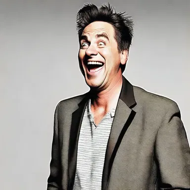 The comedian's directness in delivering the punchline left the audience in fits of laughter.