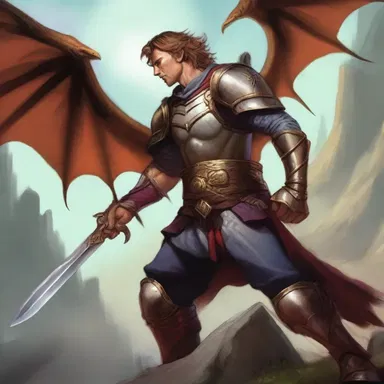 In the mystical land of Elondor, the brave warrior bore an excoriation on his arm from battling against a fearsome dragon.