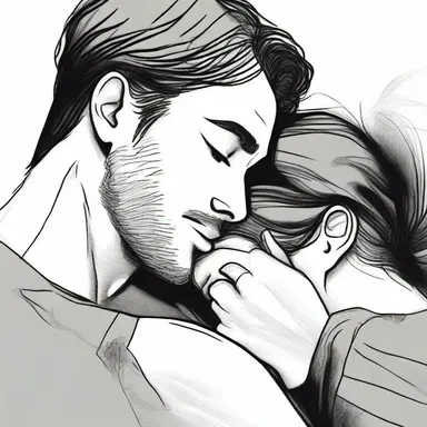 He gently kissed her excoriation, wanting to heal not just her physical wounds, but also her emotional pain.
