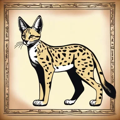The ancient Egyptians revered the serval and often depicted it in their artwork.