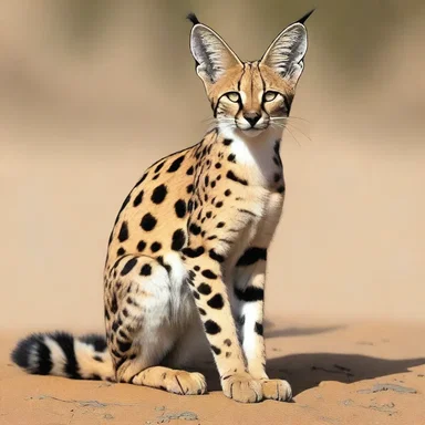 The ancient Egyptians revered the serval and often depicted it in their artwork.