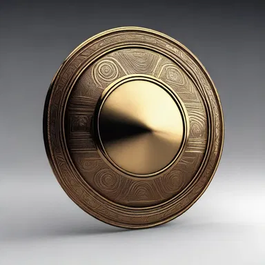In Greek mythology, the saucer-shaped shield called an aspis was commonly used by soldiers.