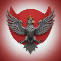 An accurately depicted Indonesian flag with the Garuda Pancasila symbol in crisp, vibrant colors.