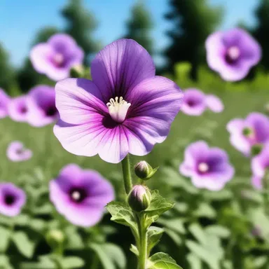 In the distant future, humans discovered that the pollen of the tall mallow possessed extraordinary properties, allowing them to travel through time and dimensions.