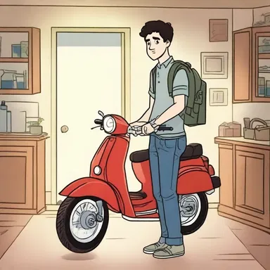 After his favorite character disappeared from the show, Darren moped around the house, feeling gloomy.