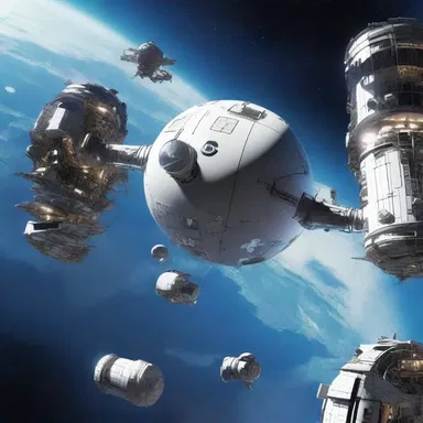 In the futuristic sci-fi novel, the characters would float in anti-gravity devices and mope around the space station.
