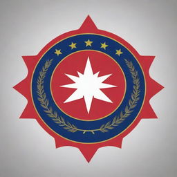 A well-defined logo representing the Nepal Army. The logo should incorporate symbols related to Nepal and its military strength.