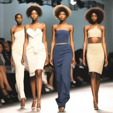 The fashion show showcased designer clothes of exceptional caliber.