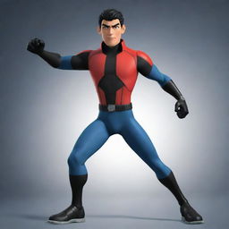 Generate an action-packed scene featuring the character Generator Rex from the animated series, depicted with his advanced nanite abilities activated.