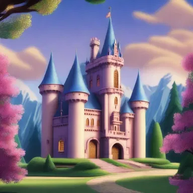 The animated movie showcased a luxe castle where the princess lived.