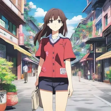 The anime series captivates viewers with its vibrant and picturesque art style.