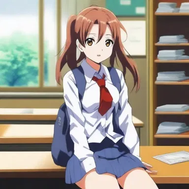 The protagonist in the anime series faced many challenges as an unpopular student at her new school.