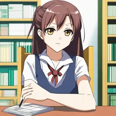 The protagonist in the anime series faced many challenges as an unpopular student at her new school.