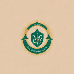 Design a sophisticated and professional-looking logo for 'Islamiya Secondary School'. Include themes of education, Islamic art patterns, and the colors of the school's emblem or uniform.