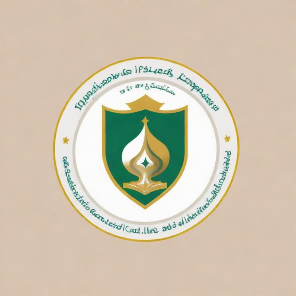 Logo for 'Islamia Secondary School Liaquatpur' written in English, featuring elements of education and sophistication.