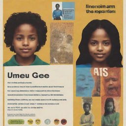 Generate a compelling poster featuring a bold and creative slogan promoting strategies for addressing social inequalities. The poster should incorporate powerful imagery that reflects unity, fairness, and positivity.