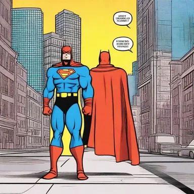 In the comic strip, the superhero decided to revoke his promise of protecting the city from the supervillain.