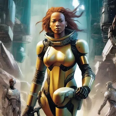 In the science fiction story, the meliorist character fought against an oppressive regime and worked towards creating a better future for all.