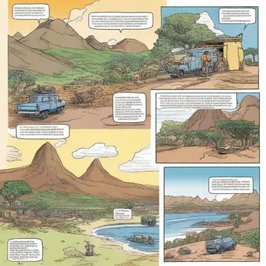 The travelogue comic detailed the main character's adventures through South America.