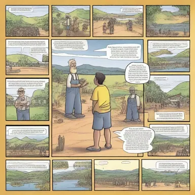 The travelogue comic detailed the main character's adventures through South America.