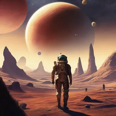 In the science fiction travelogue, the main character explored distant planets and encountered extraterrestrial life.