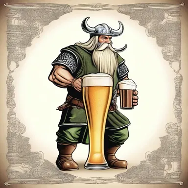In Norse mythology, lager beer was considered a sacred drink believed to be brewed by the gods.