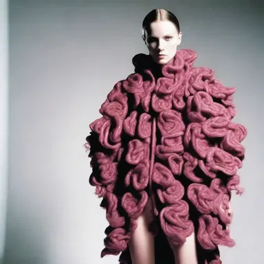 The fashion designer used offal to create a unique and avant-garde collection.