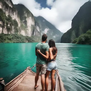 The couple took a leap of faith and decided to travel the world together daringly, in an adventurous manner, embracing their love and spontaneity.