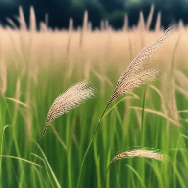 In the futuristic world of the science fiction novel, wild oat grass was genetically modified to have glowing properties.