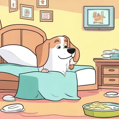 In one episode of the cartoon, the protagonist's pet dog experiences a grand mal seizure.