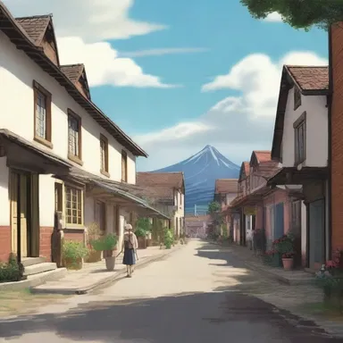 The novel featured a medium-size town as the setting, where the protagonist lived a simple life.
