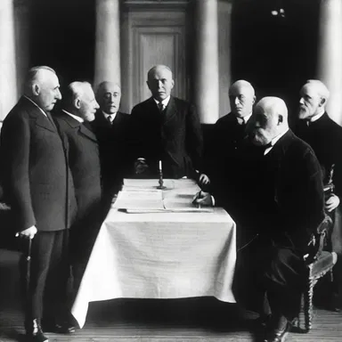 The signing of the medium-size Treaty of Versailles in 1919 marked the end of World War I.