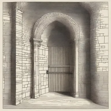 The design of the castle included a hidden chamber where the fencer could practice ripostes.