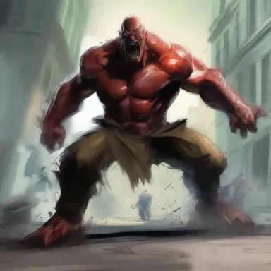 As the monster lunged forward, the hero riposted with a swift and deadly blow.