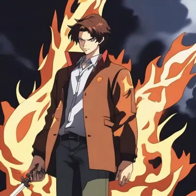 In the supernatural anime series, the protagonist has a self-generated power that allows him to control fire.