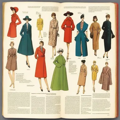 The compendium featured a variety of fashion trends, designer profiles, and runway looks from different decades.